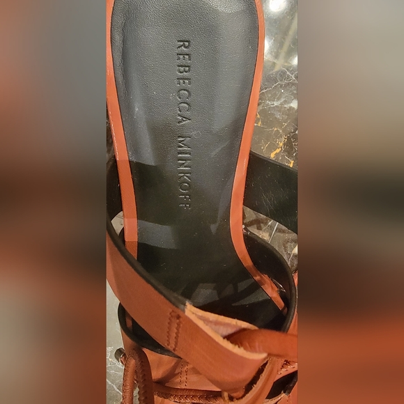 Rebecca Minkoff Women's Iven Platform Wedge Sandals leather 7.5 - Picture 3 of 7